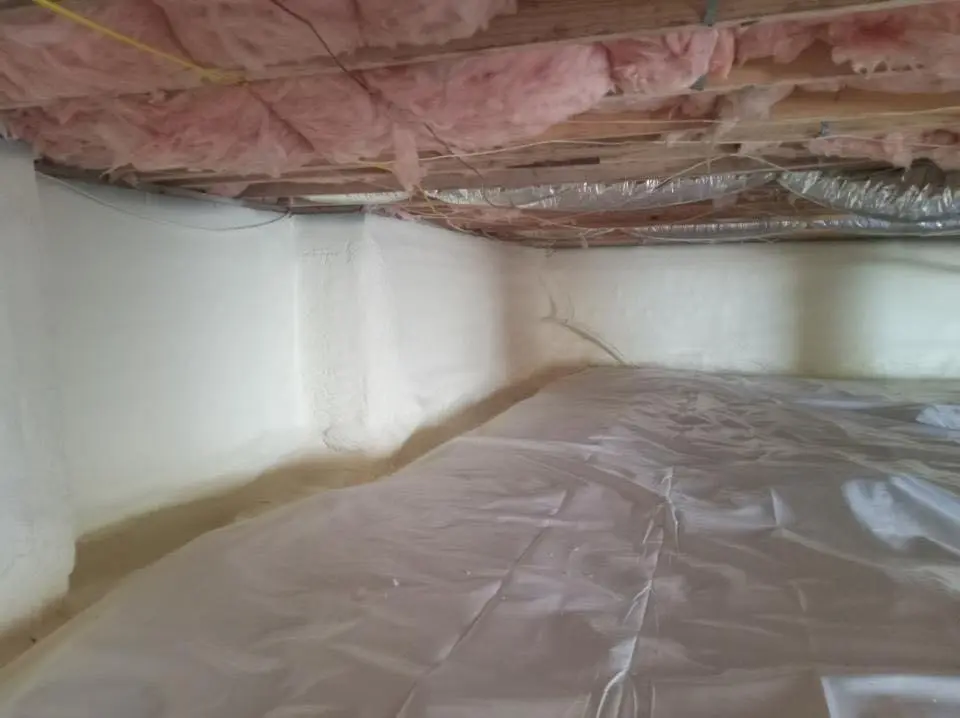 Crawl space encapsulation with closed-cell spray foam for Metal Roof Coating in Duarte